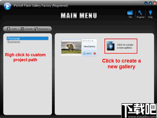 iPixSoft Flash Gallery Factory下载,动画制作