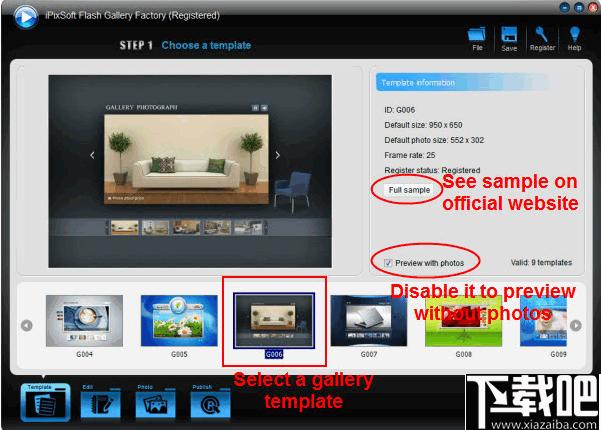 iPixSoft Flash Gallery Factory下载,动画制作