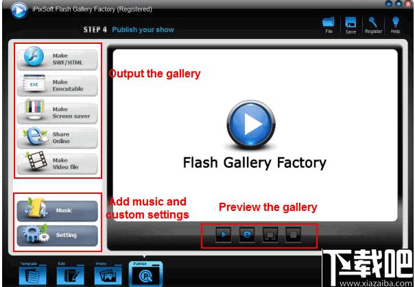 iPixSoft Flash Gallery Factory下载,动画制作